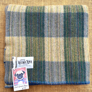 "End of Day" Multicolour Stripe SMALL SINGLE New Zealand Wool Blanket