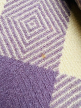 Load image into Gallery viewer, Lavender &amp; Cream Twill SINGLE Daylesford NZ Wool Blanket
