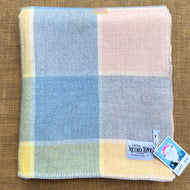 Lightweight Pastel SINGLE New Zealand Wool Blanket.