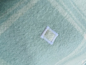 Beautiful Pastel Mint QUEEN Pure Wool Blanket.