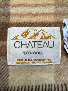 Ultra Fluffy Naturals SINGLE Retro New Zealand Wool Blanket