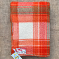 Wondawarm Orange SINGLE New Zealand Wool Blanket