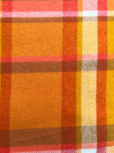 Load image into Gallery viewer, Ultra Bright Retro Orange DOUBLE Pure New Zealand Wool Blanket.
