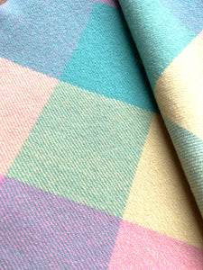 Light and Bright Candy Coloured SINGLE New Zealand Wool Blanket.
