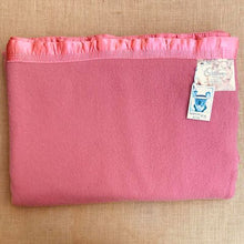 Load image into Gallery viewer, Coral Pink Extra Large KING Australian Wool Onkaparinga Blanket. - Fresh Retro Love NZ Wool Blankets
