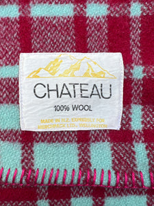 Vibrant Retro Bold SINGLE New Zealand Wool Blanket (with label)