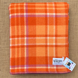 Cheerful Bright KAIAPOI SINGLE New Zealand Wool blanket (No label)