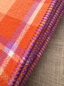 Cheerful Bright KAIAPOI SINGLE New Zealand Wool blanket (No label)