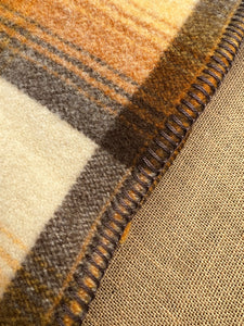 Golden Warm Poppa Styles SMALL SINGLE/THROW New Zealand Wool Blanket