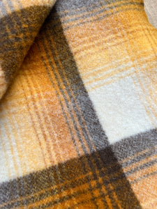 Golden Warm Poppa Styles SMALL SINGLE/THROW New Zealand Wool Blanket #2