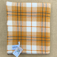 Pumpkin Retro SINGLE New Zealand Wool Blanket