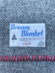 Soft Grey Army Blanket SINGLE New Zealand Wool Blanket AS NEW
