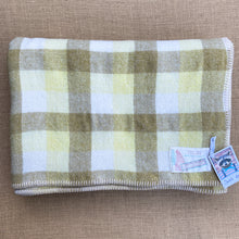 Load image into Gallery viewer, Olive, Lemon &amp; Cream  DOUBLE New Zealand Wool Blanket
