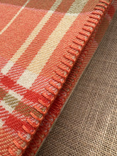 Load image into Gallery viewer, Lightweight Retro Orange DOUBLE New Zealand Wool Blanket (with label)
