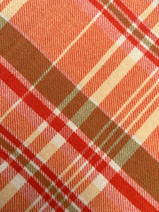 Lightweight Retro Orange DOUBLE Pure New Zealand Wool Blanket.