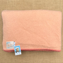 Load image into Gallery viewer, Heavyweight Peach Vintage DOUBLE Pure Wool Blanket
