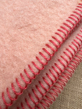 Load image into Gallery viewer, Heavyweight Peach Vintage DOUBLE Pure Wool Blanket
