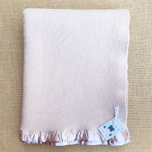 Load image into Gallery viewer, Light Camel SINGLE Australian Wool Blanket with gorgeous Satin Trim
