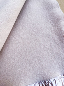 Light Camel SINGLE Australian Wool Blanket with gorgeous Satin Trim