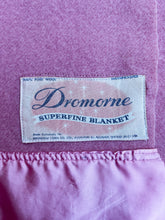 Load image into Gallery viewer, Bubblegum Pink SINGLE Wool Blanket from Dromorne with Satin Trim
