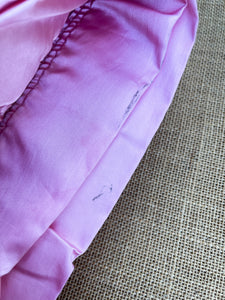 Bubblegum Pink SINGLE Wool Blanket from Dromorne with Satin Trim