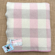 Pastel Light SMALL SINGLE/COT NZ Wool Blanket