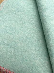 Vintage Softie Mint SINGLE New Zealand Wool Blanket