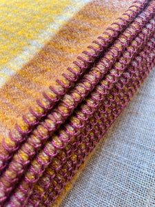 Super Thick Exceptional Terracotta SINGLE New Zealand Wool Blanket