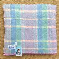 Soft Pastels KING SINGLE New Zealand Wool Blanket