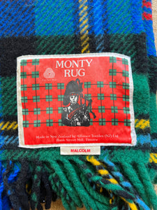 Soft and Thick MALCOLM  Monty TRAVEL RUG New Zealand Wool Blanket