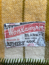 Load image into Gallery viewer, Retro Olives COT/KNEE New Zealand Wool Blanket
