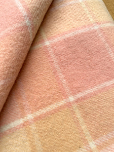 Pretty Peach Pink & Butternut KING SINGLE New Zealand Blanket