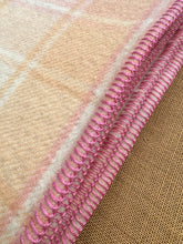 Load image into Gallery viewer, Pretty Peach Pink &amp; Butternut KING SINGLE New Zealand Blanket
