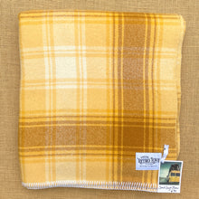 Load image into Gallery viewer, Golden Retro SMALL SINGLE New Zealand Wool Blanket
