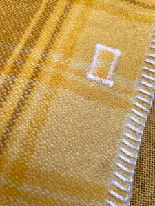 Golden Retro SMALL SINGLE New Zealand Wool Blanket