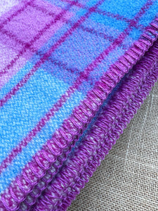 Fuchsia & Turquoise Favourite SINGLE New Zealand Wool Blanket