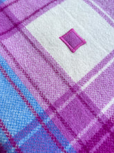 Load image into Gallery viewer, Fuchsia &amp; Turquoise Favourite SINGLE New Zealand Wool Blanket
