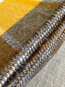 Cosy Browns 'Pick of the day!' SINGLE New Zealand Wool Blanket