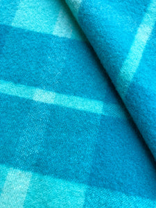 AS NEW Pacific Plaid SINGLE New Zealand Wool Blanket
