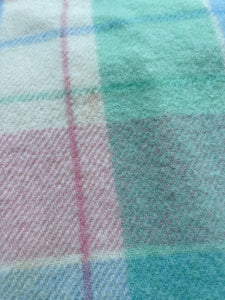 Pretty Pastel Soft SINGLE New Zealand Wool Blanket