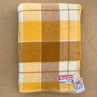 Bright Retro Browns & Mustard SINGLE New Zealand Wool Blanket