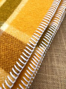 Thick & Cosy Retro DOUBLE/QUEEN New Zealand Wool Blanket