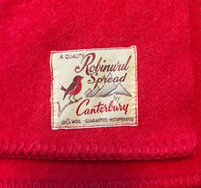 Load image into Gallery viewer, Solid Bold Red SINGLE Pure New Zealand Wool Blanket
