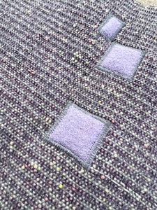Textured Wool Fabric KNEE RUG/COVER (three patch repairs)
