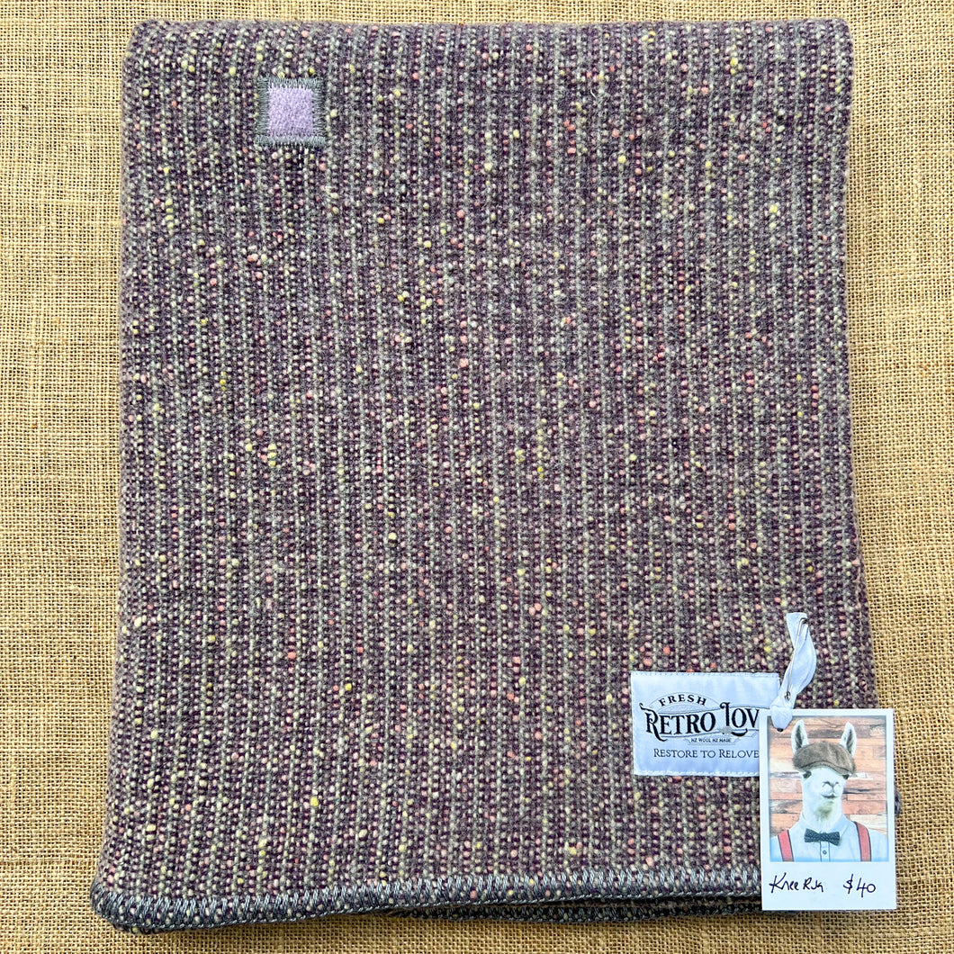 Textured Wool Fabric KNEE RUG/COVER (two patch repairs)