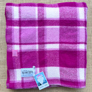 Super Bright Magenta SINGLE New Zealand Wool Blanket