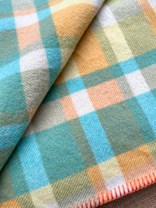 Seaside Colours DOUBLE New Zealand Wool Blanket