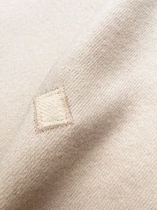 Vintage KAIAPOI CreamSINGLE NZ Wool Blanket - Unique label