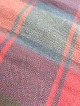 Load image into Gallery viewer, Gorgeous Pinks &amp; Blue SINGLE New Zealand Wool Blanket

