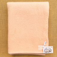 Super Soft Peach WITNEY SINGLE English Wool Blanket